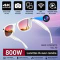 AI Smart Glasses W610 – Lunettes Connectées Bluetooth avec ChatGPT & Caméra HD