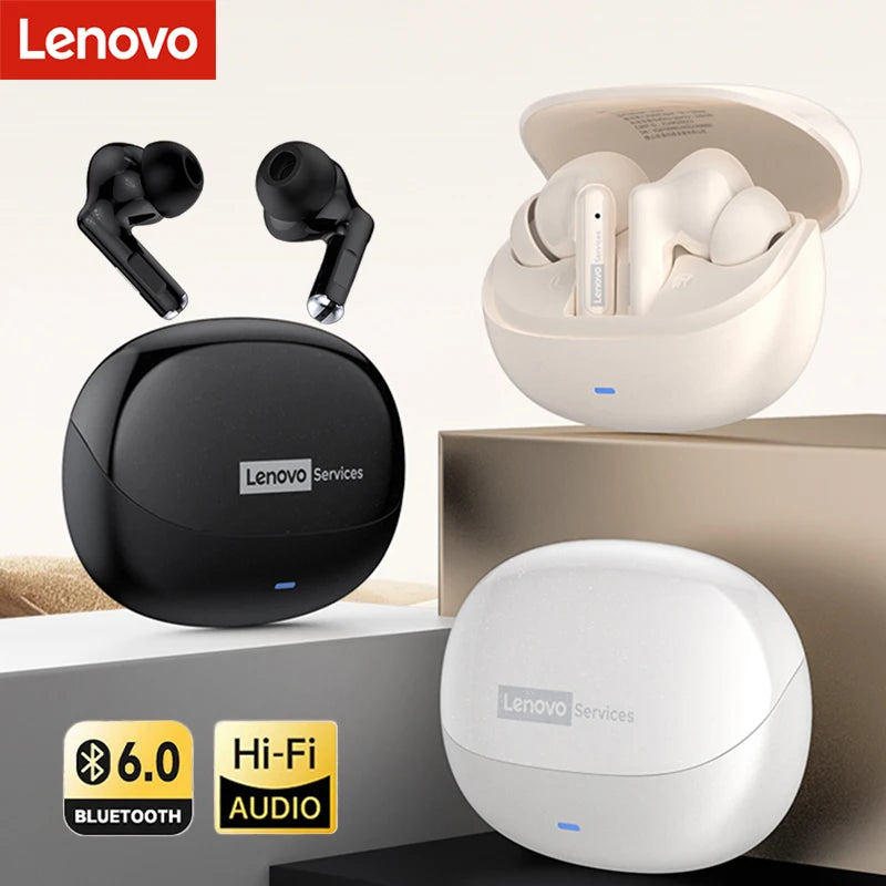 Lenovo LE257 – Écouteurs Bluetooth 6.0 HiFi avec Réduction de Bruit ENC