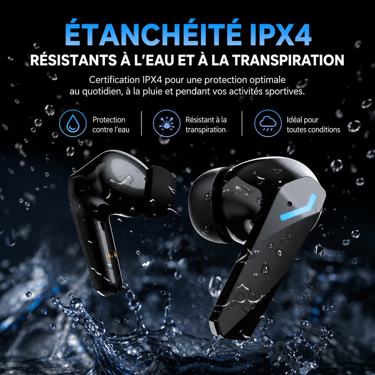 Lenovo XT53™ – Écouteurs Bluetooth 5.4 Gaming & Hi-Fi