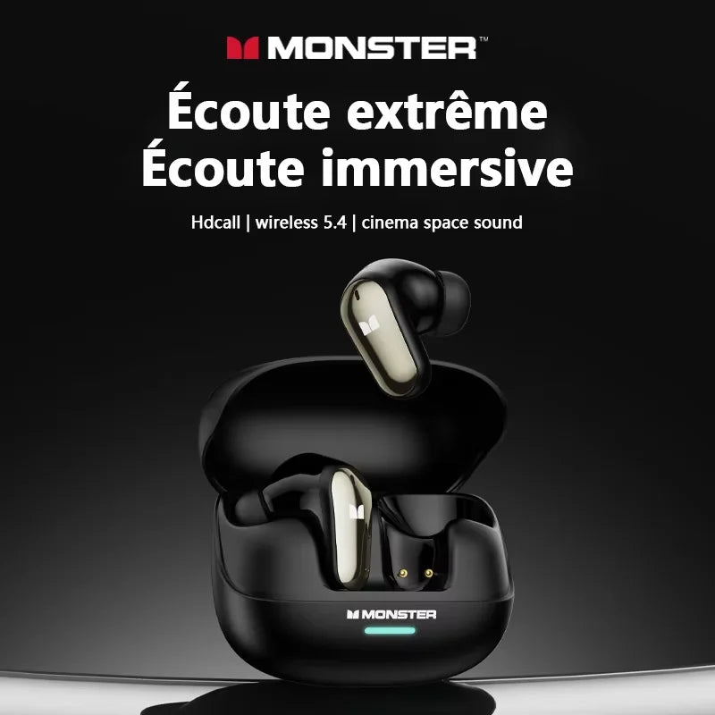 Écouteurs Sans Fil Bluetooth 5.4 MONSTER Maxstar MQT52