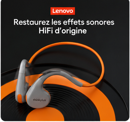 Lenovo X7 – Écouteurs Bluetooth 5.3 Conduction d’Air Sport & Gaming